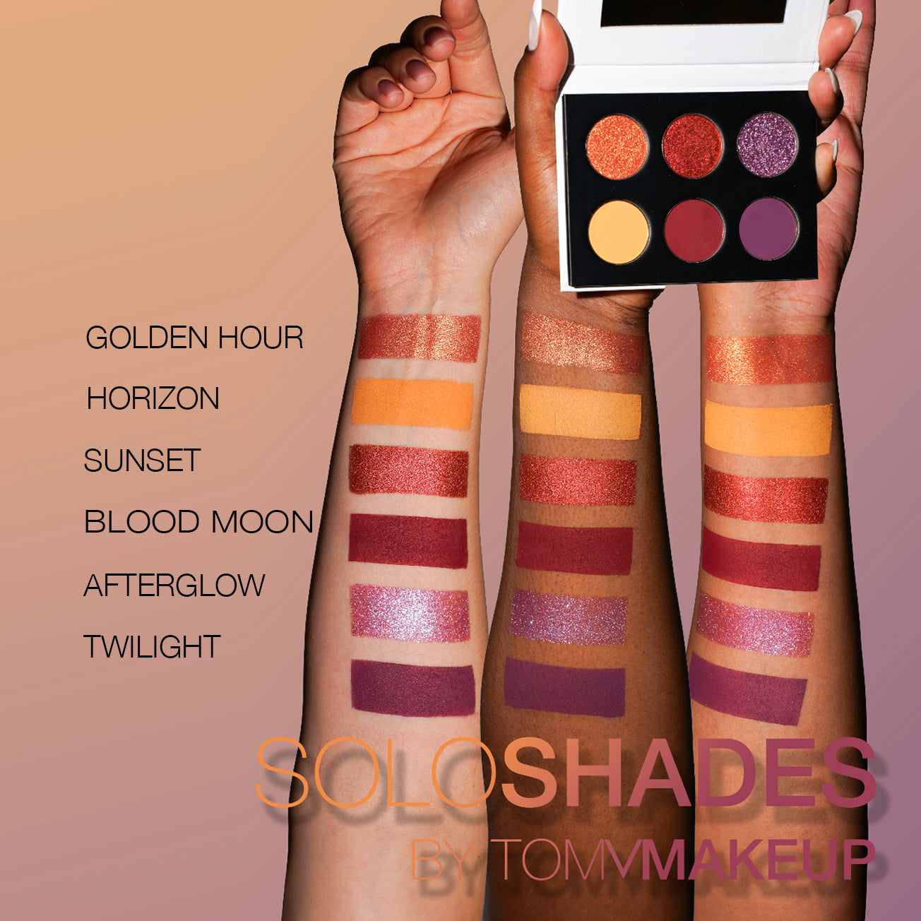 LIMITED ☀️ SUNSET PALETTE - SOLO SHADES BUNDLE