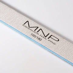 MNP ZEBRA STRAIGHT NAIL FILE 100/180 6 PIECES PACK