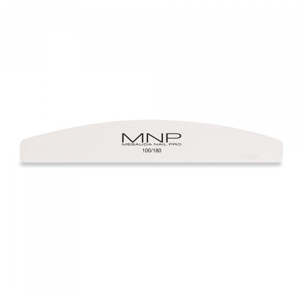 MNP WHITE ARC NAIL FILE 100/180 6 PIECES PACK