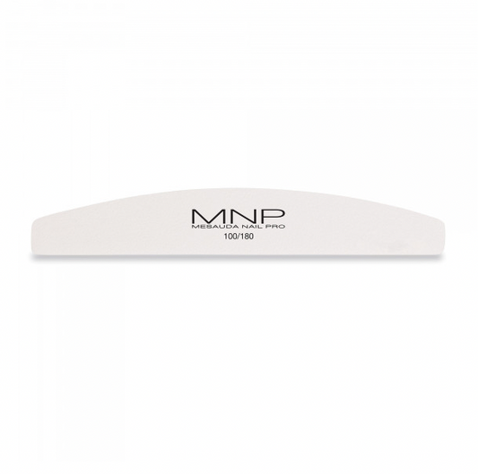 MNP WHITE ARC NAIL FILE 100/180 6 PIECES PACK