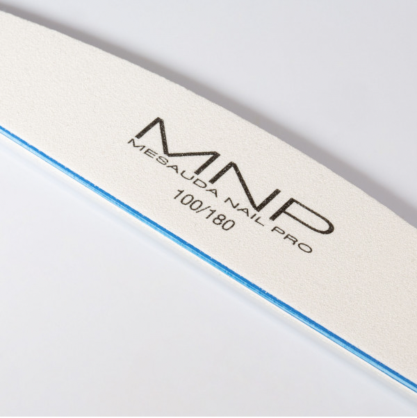 MNP WHITE ARC NAIL FILE 100/180 6 PIECES PACK
